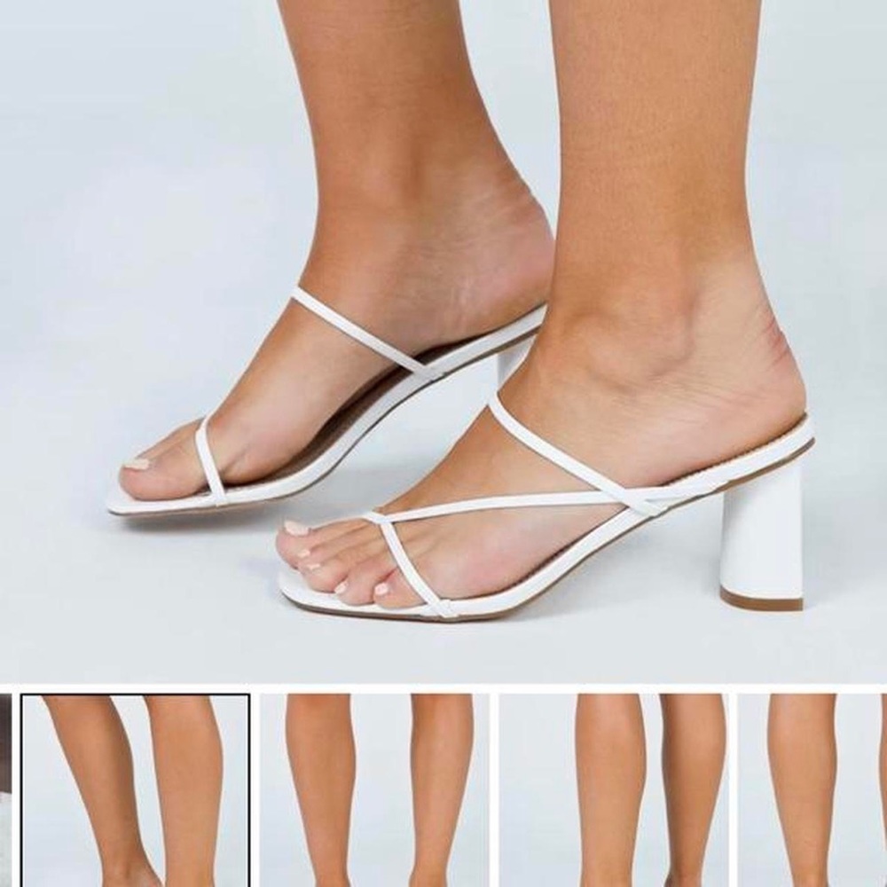Adorable white heels from princess polly in a size 7.